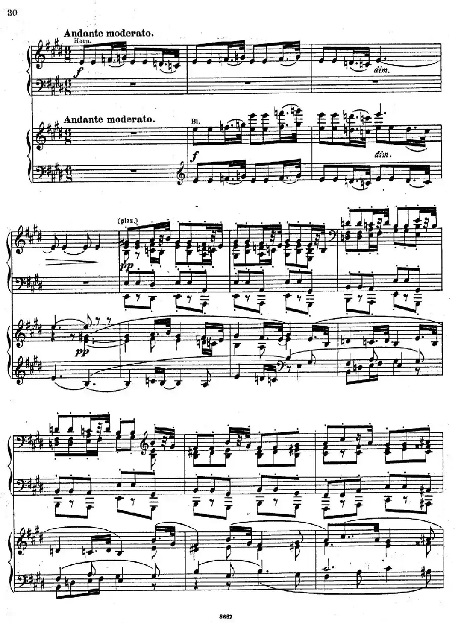 Symphony No.4 in e Minor Op.98（e小调第四交响曲·双钢琴）