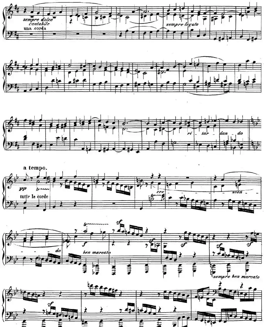 贝多芬钢琴奏鸣曲29 钢琴（锥子键琴）降B大调 Op.106 B-flat major