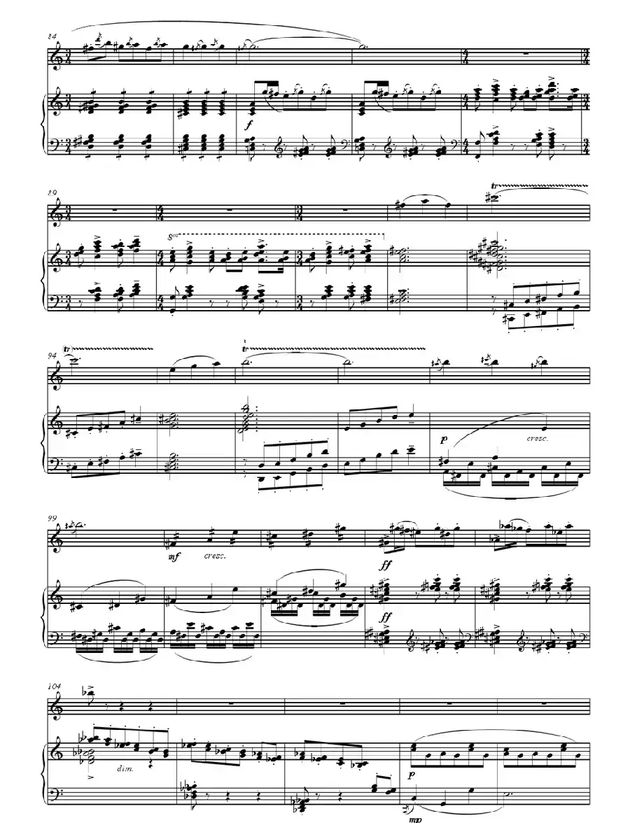 村寨欢歌(笛子与钢琴)