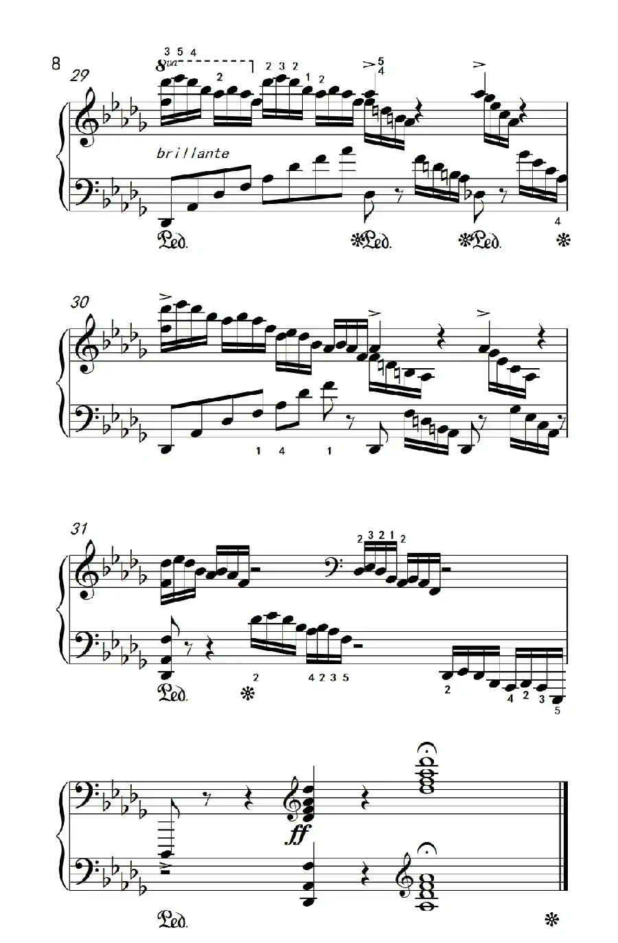 莫什科夫斯基 钢琴练习曲（第十二首）