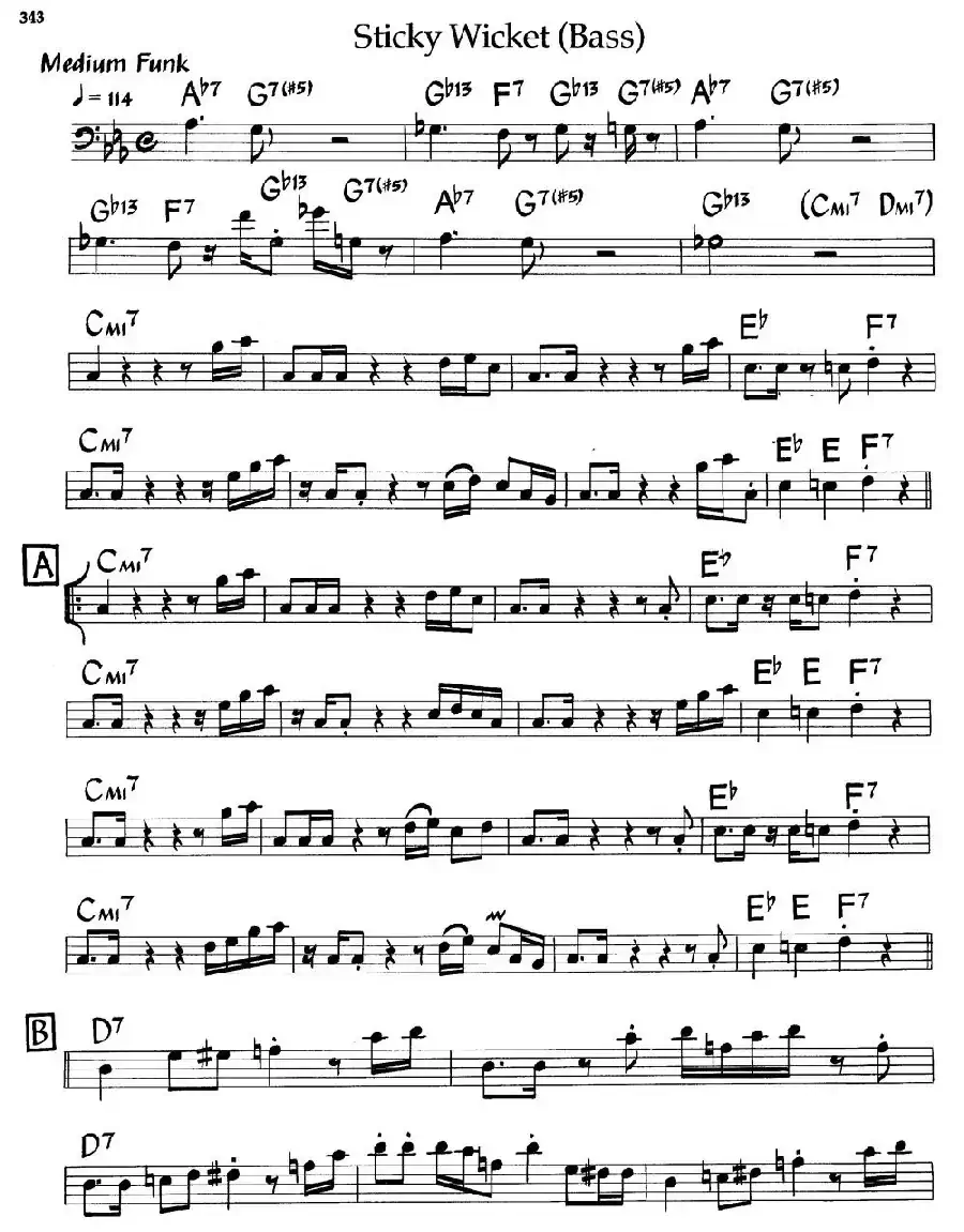 Sticky Wicket（爵士钢琴曲）