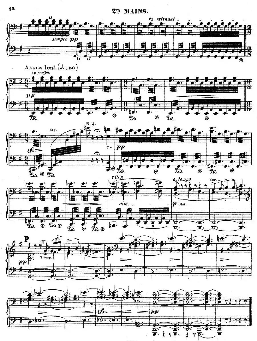 Symphony on a French Mountain Air Op.25（法国山歌交响曲·双钢琴·Ⅰ）