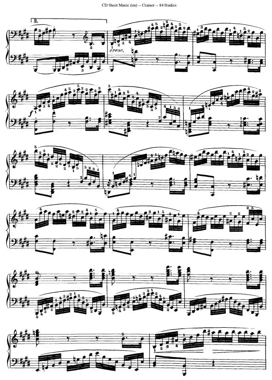 Cramer - 84 exercices（66—70）（克拉莫84首钢琴练习曲）