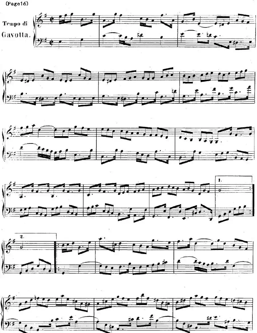 帕蒂塔6首德国组曲（No.6 e小调 巴赫 Partita e Minor BWV 830）