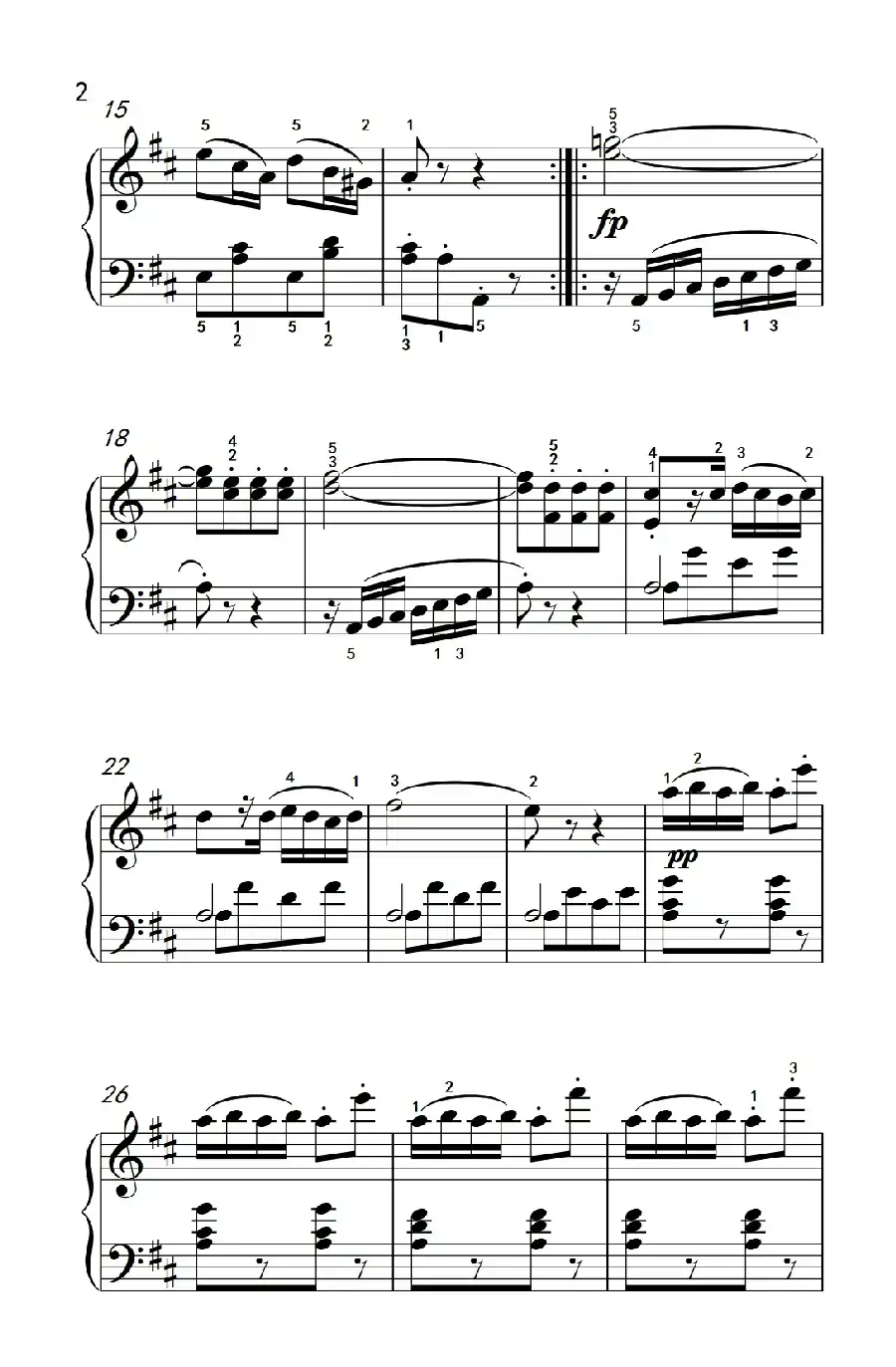 第三级 1.愉快的旅行(中央音乐学院 钢琴(业余)考级教程 1-3级)