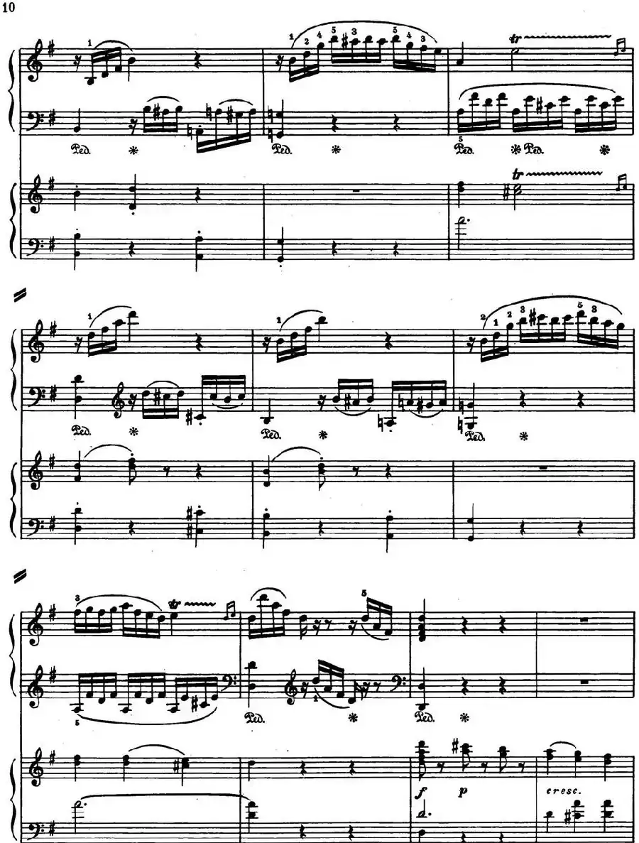 二十八部钢琴协奏曲 No.4