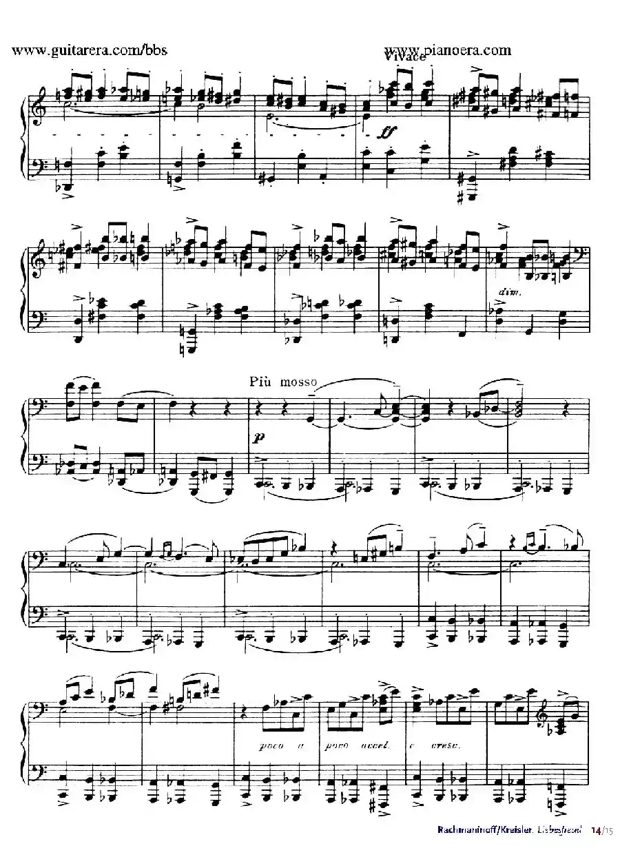 Liebesfreud（爱的喜悦）（钢琴独奏版）