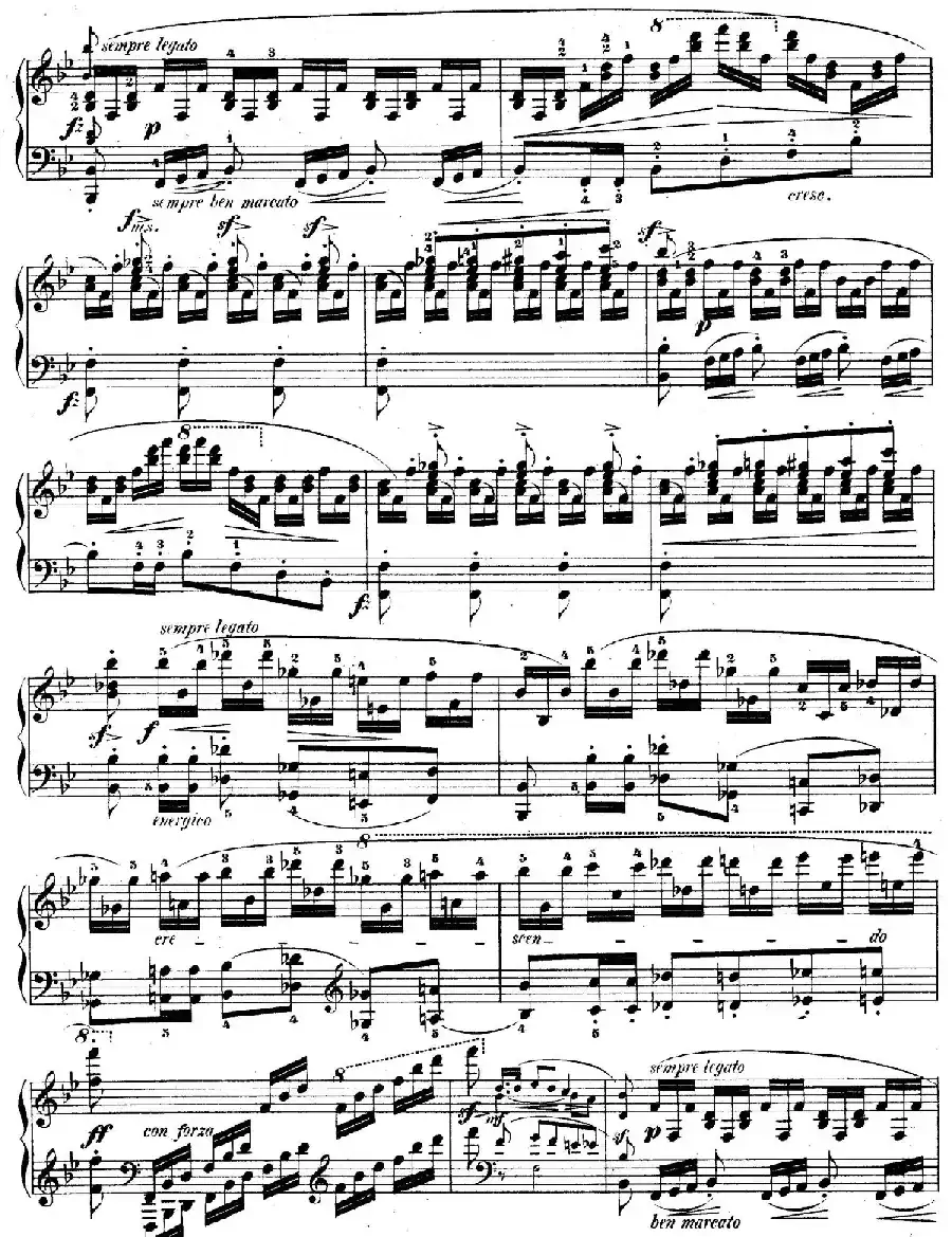 降B大调莫扎特主题变奏曲 Op.2（为钢琴与乐队而作）