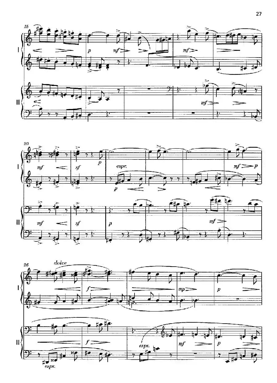 Vier Bagatellen Op.70（4首小品·Ⅳ·四手联弹）