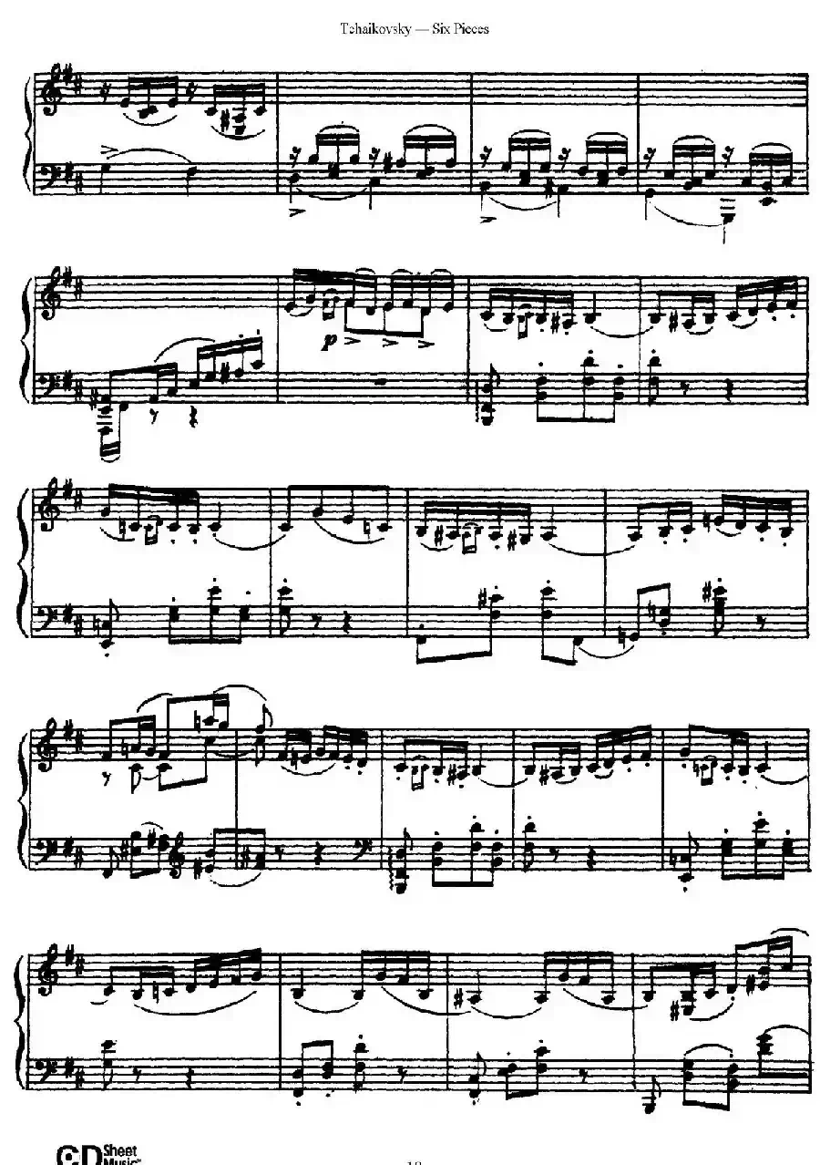 Six Pieces Op.51（6首小品·2）