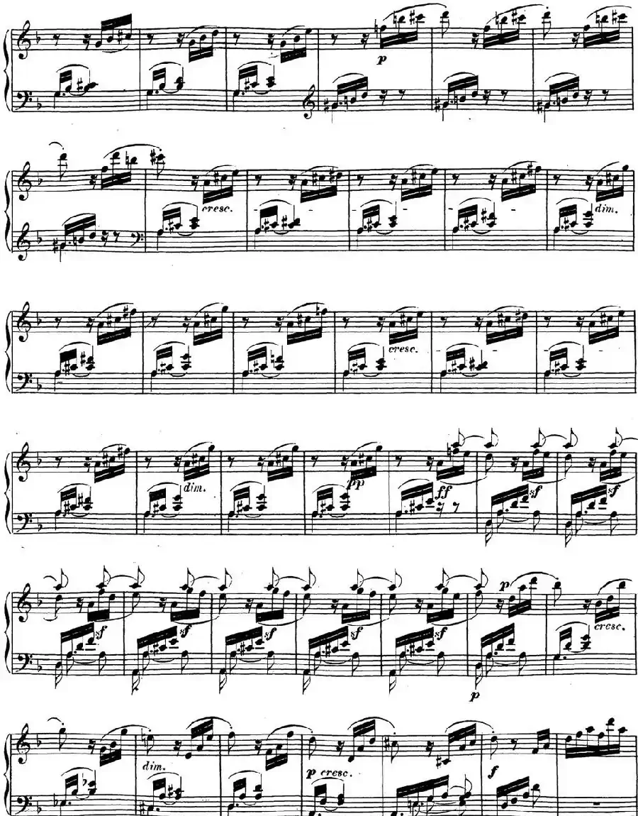 贝多芬钢琴奏鸣曲17 暴风雨 d小调 Op.31 No.2 D minor