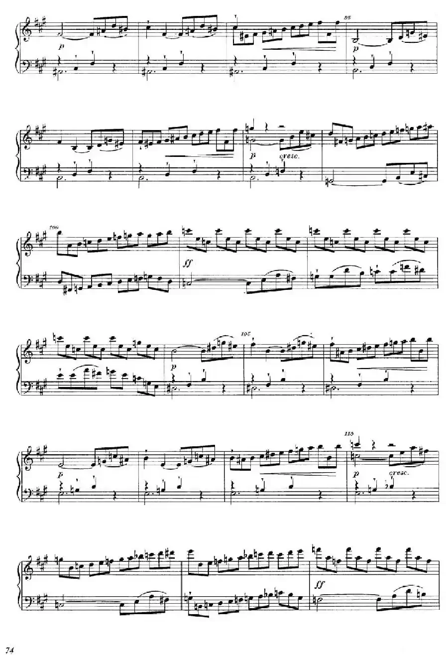 A大调钢琴大奏鸣曲（Grobe Sonate in A Major WWV 26）