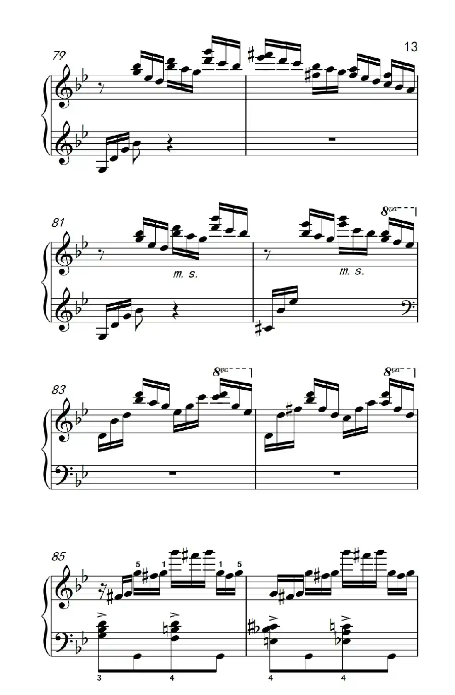 莫什科夫斯基 钢琴练习曲（第二首）