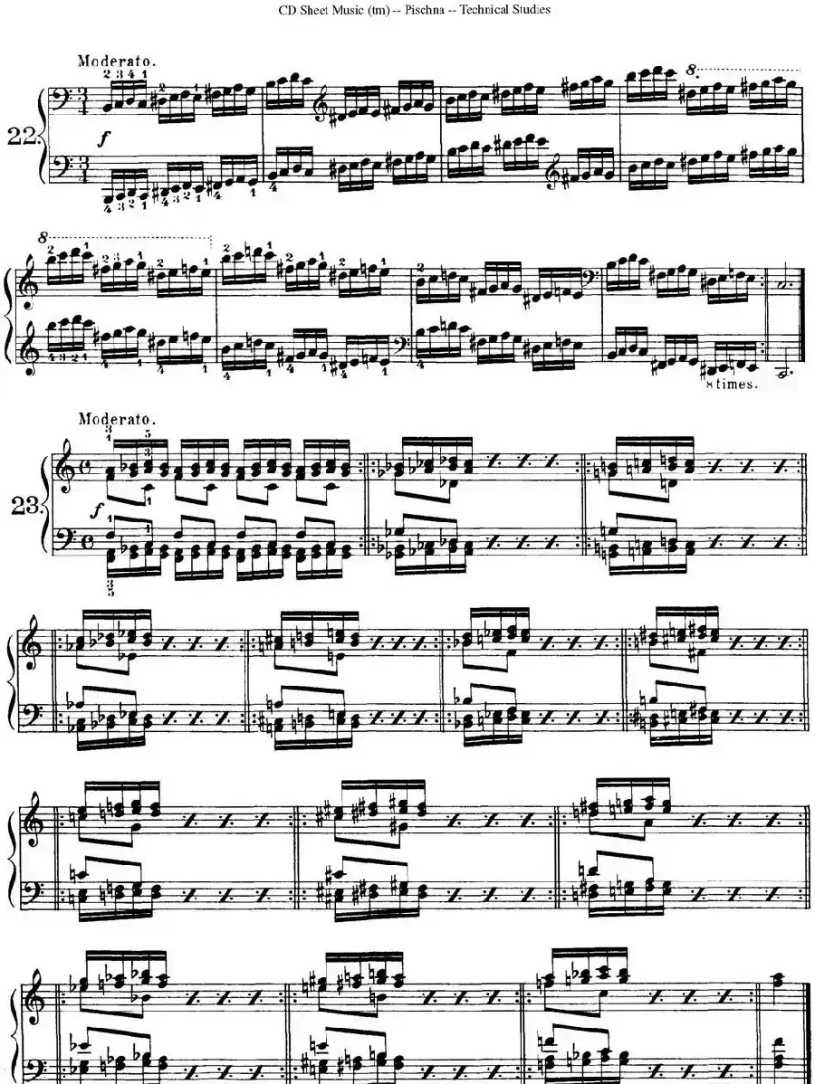 Technical Studies 60 Progressive Exercises（60首钢琴循序渐进练习曲 P31——40）