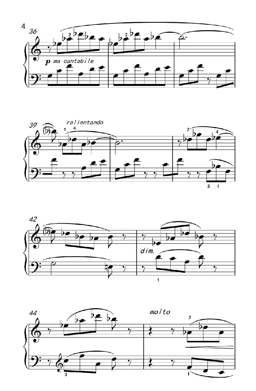 划船(巴托克 小宇宙 钢琴教程 5)