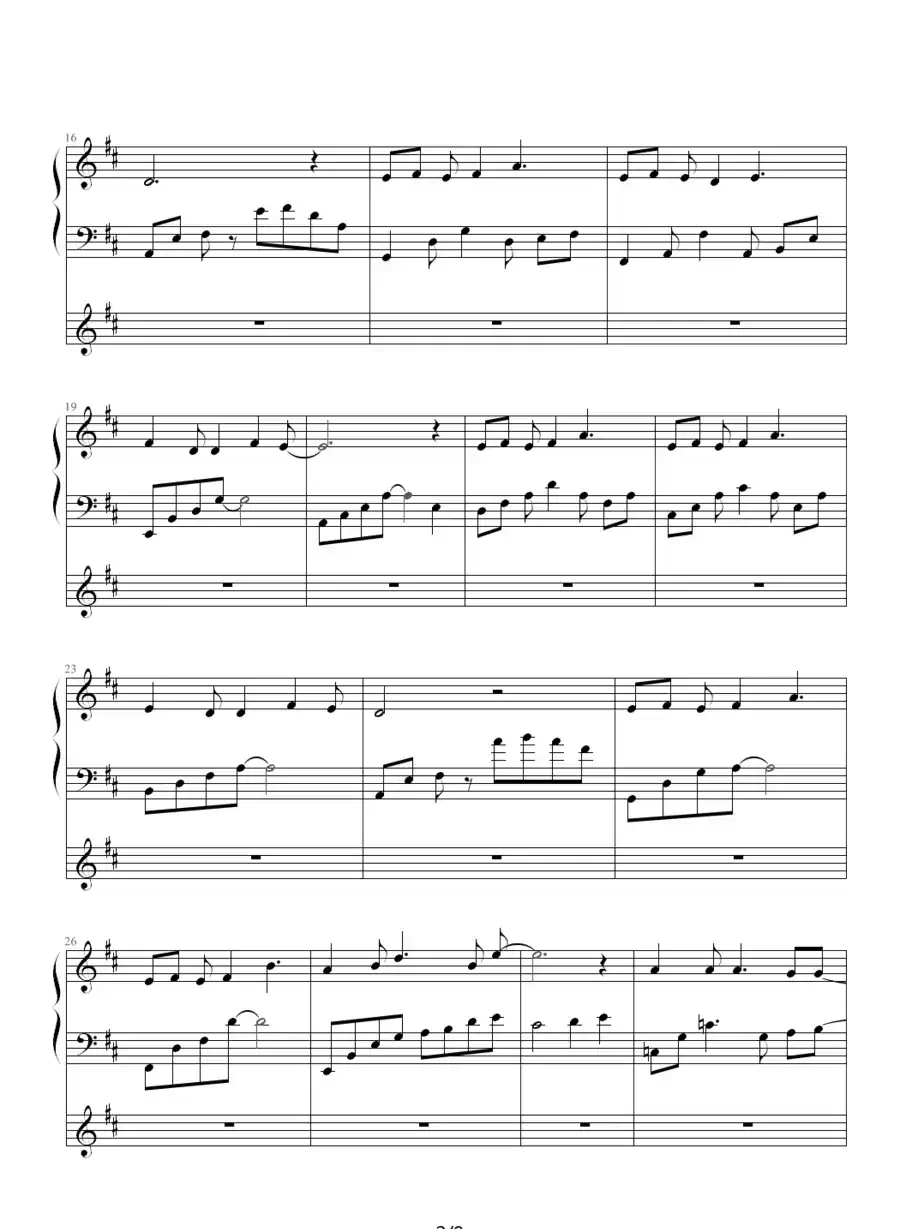 千里之外（钢琴弹唱谱）