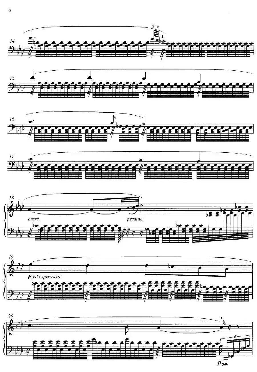 3 Grandes Etudes Op.76 No.1（3首华丽练习曲·1）