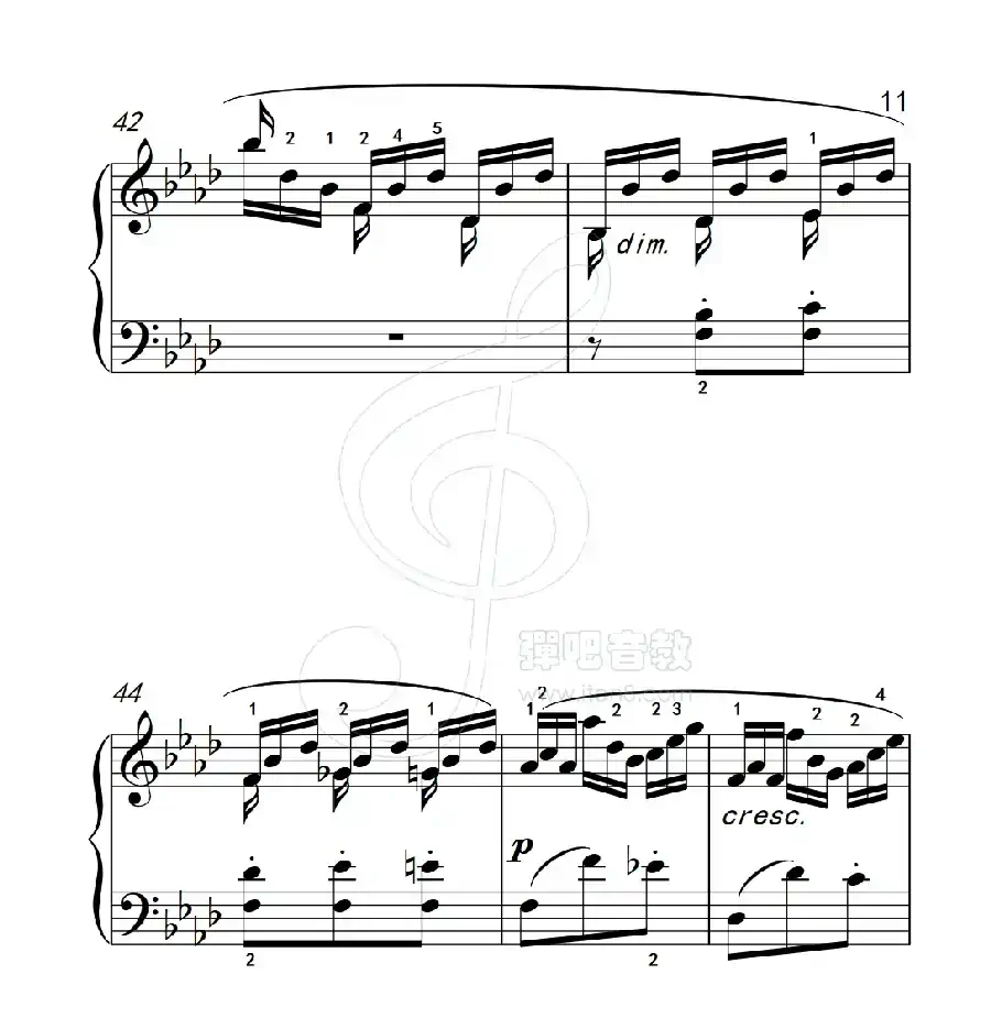 练习曲 57（克拉莫钢琴练习曲60首）