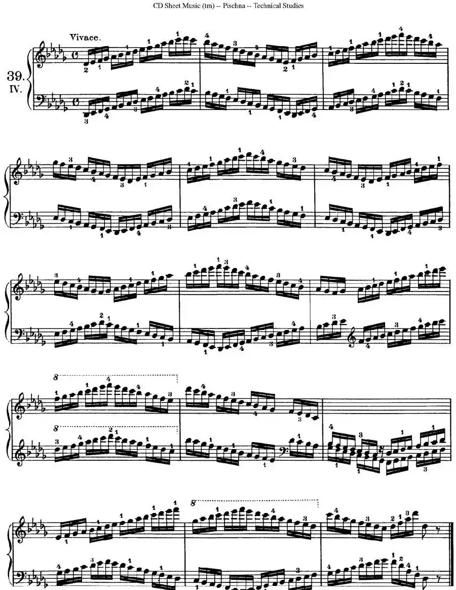 Technical Studies 60 Progressive Exercises （60首钢琴循序渐进练习曲 P61——70）