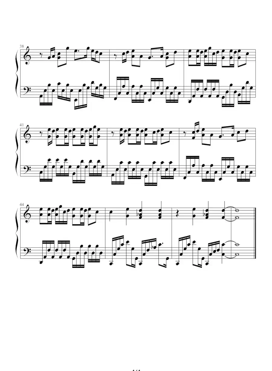 发如雪(《蛐蛐钢琴网》2个版本)