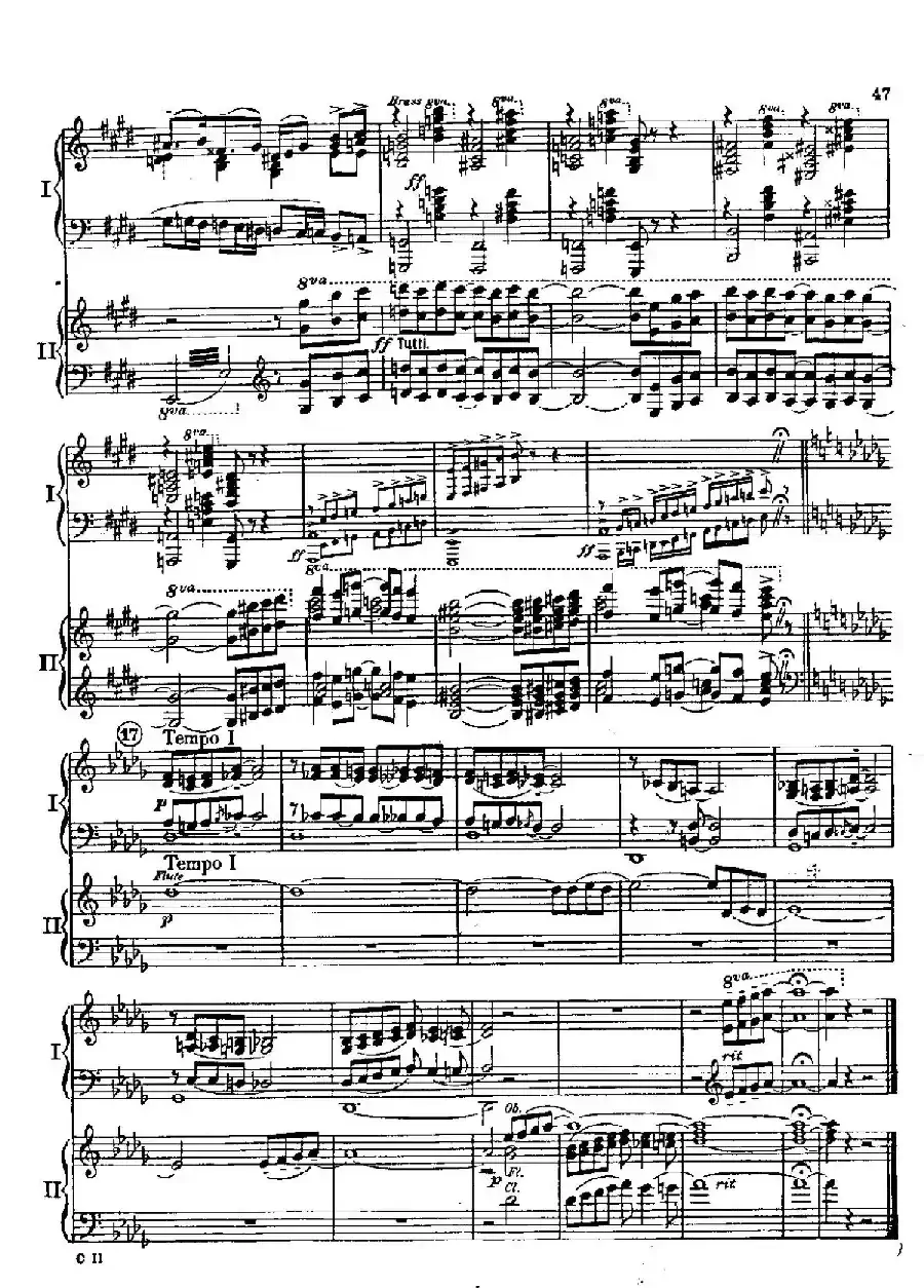 F大调爵士钢琴协奏曲（美版双钢琴原谱 P41—50）