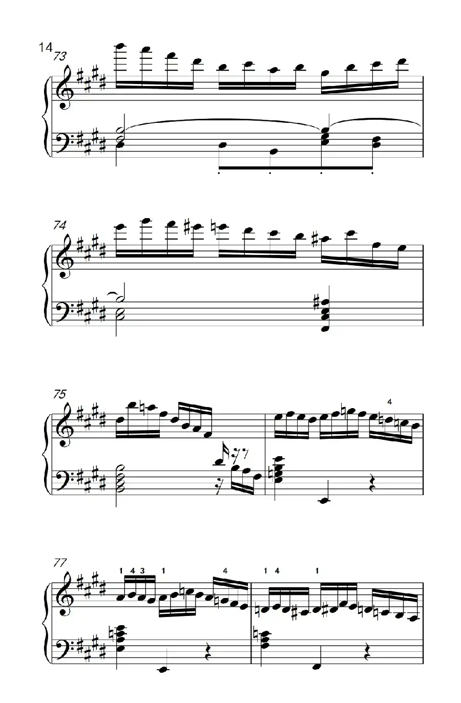 莫什科夫斯基 钢琴练习曲（第一首）