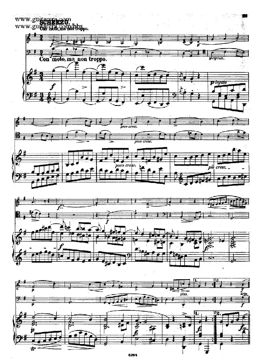 Piano Trio in g Minor Op.8（g小调钢琴三重奏）