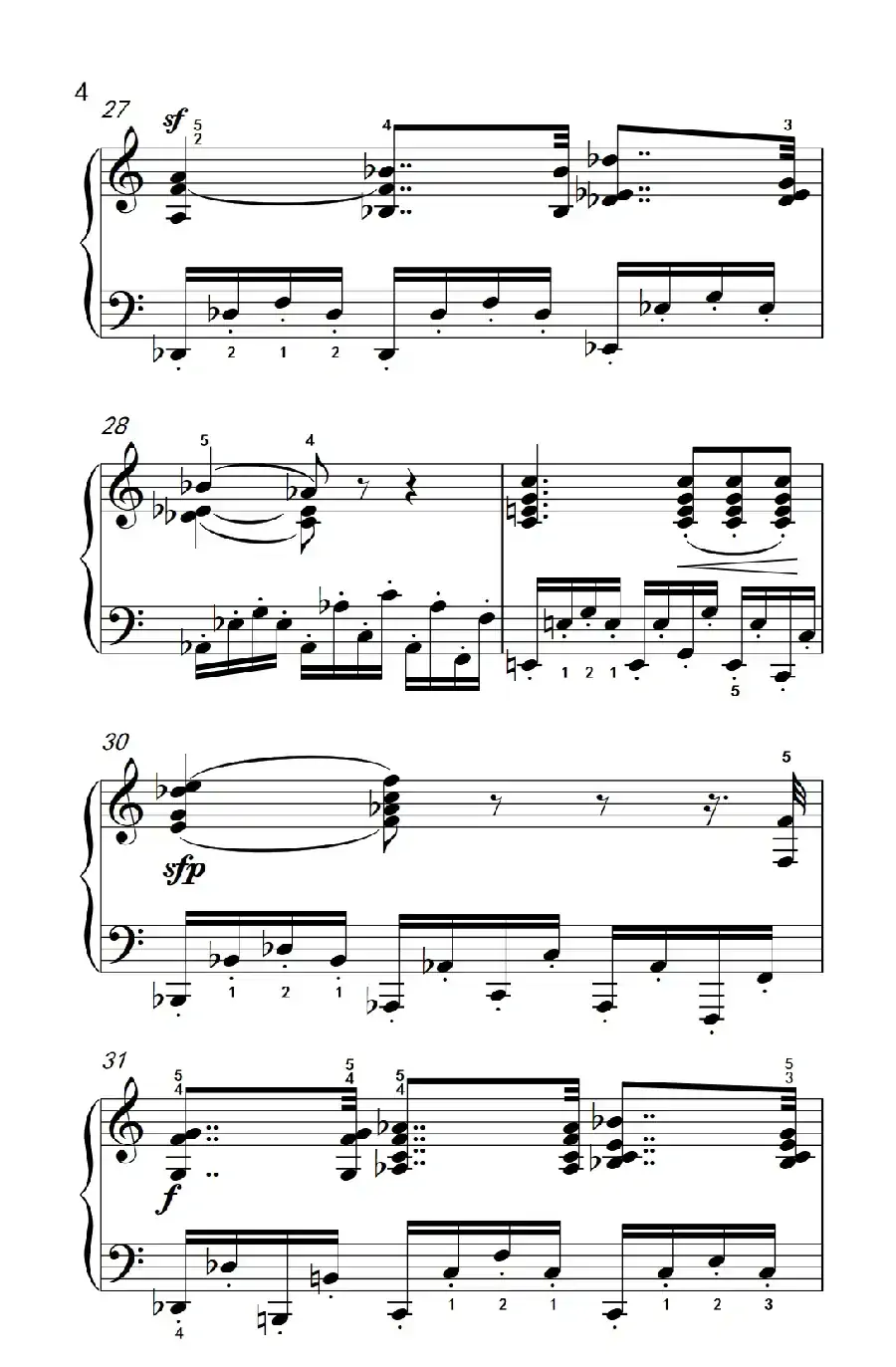 奏鸣曲 Opus 7 第二乐章(贝多芬奏鸣曲集 2)