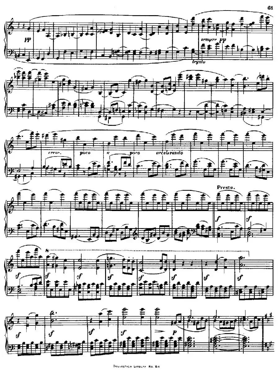 String Quartet No.15 in a Minor Op.132（a小调第十五弦乐四重奏·钢琴独奏版）