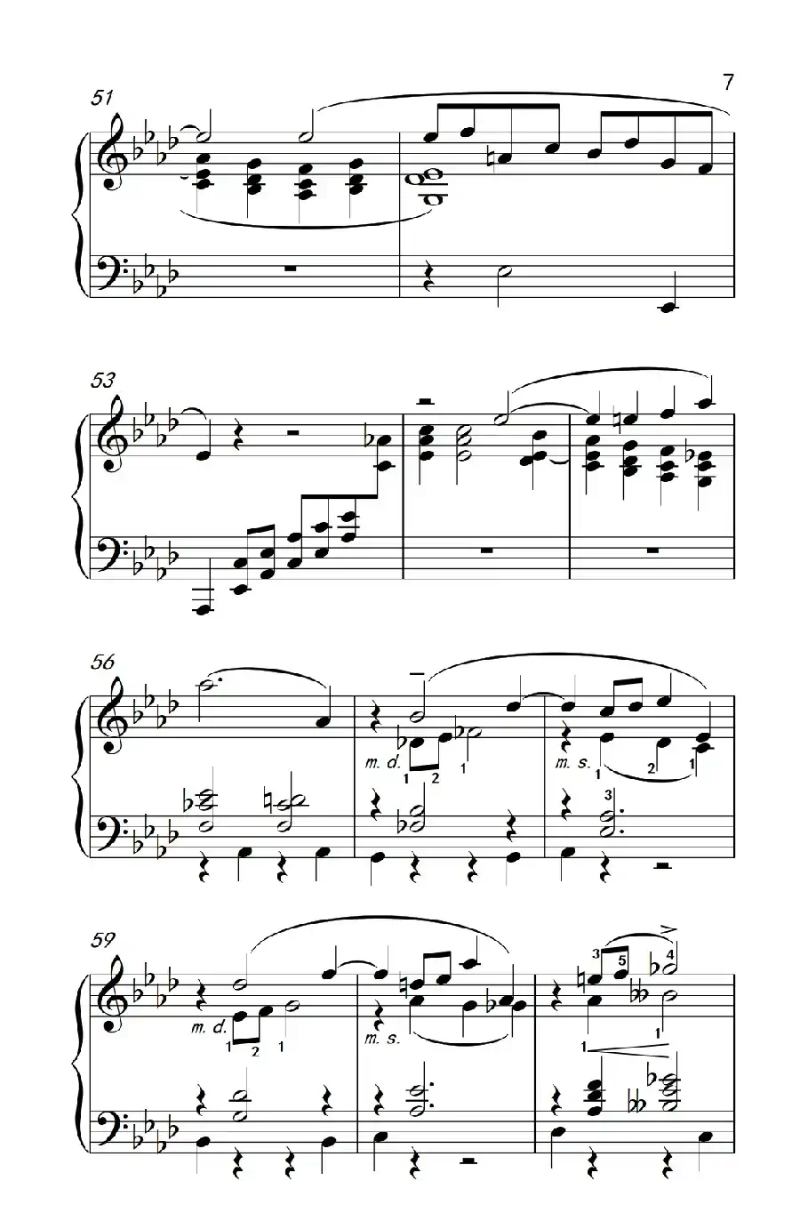 莫什科夫斯基 钢琴练习曲（第十三首）