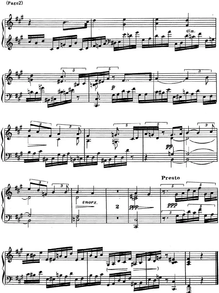 斯克里亚宾8首钢琴练习曲 Op42（No.2 Alexander Scriabin Etudes）