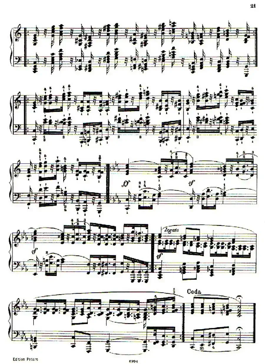 School of the Virtuoso Op.365（60首钢琴高级练习曲·7）