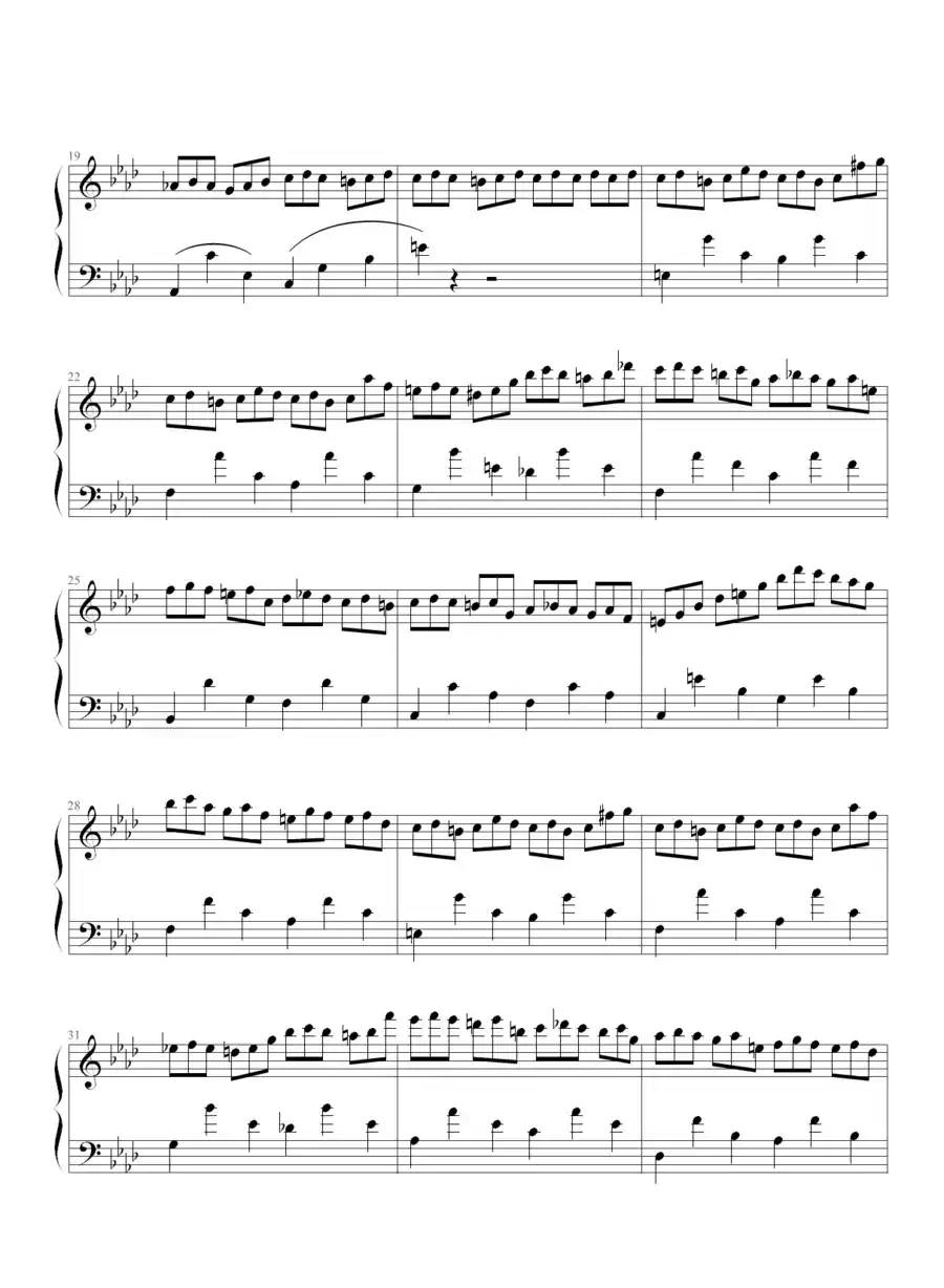 练习曲Op.25 No.2(肖邦曲、欧阳阳制谱版)