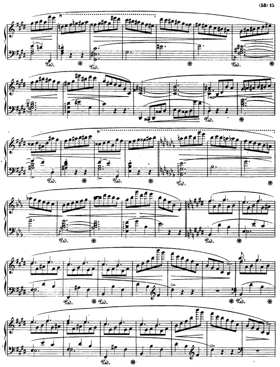 E大调钢琴谐谑曲Op.54（第四号）