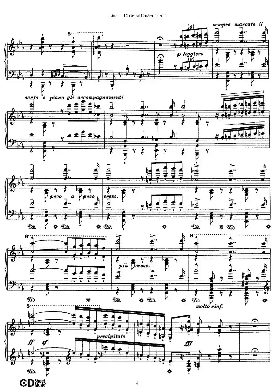 12 Grand Etudes S.137（12首华丽的练习曲·7）