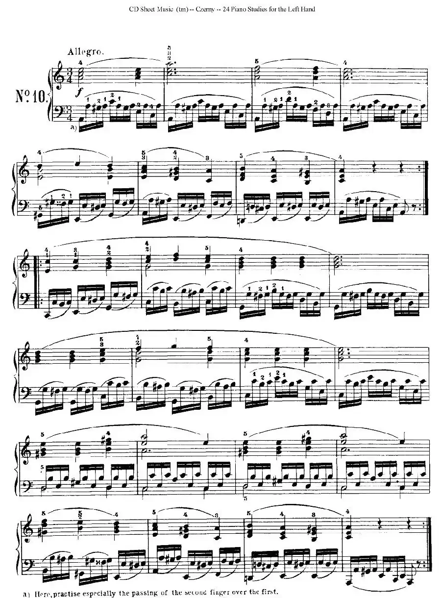 Czerny - 24 Piano Studie（8—16）（车尔尼 - 24首钢琴练习曲）