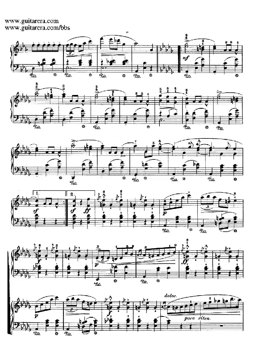 Grande Valse Brillante in E-flat Major Op.18 （降E大调华丽辉煌圆舞曲）