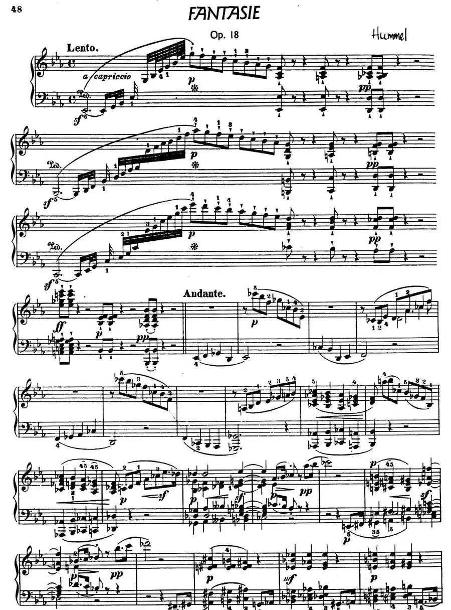 Fantasie in E flat Maj Op·18（降E大调幻想曲）