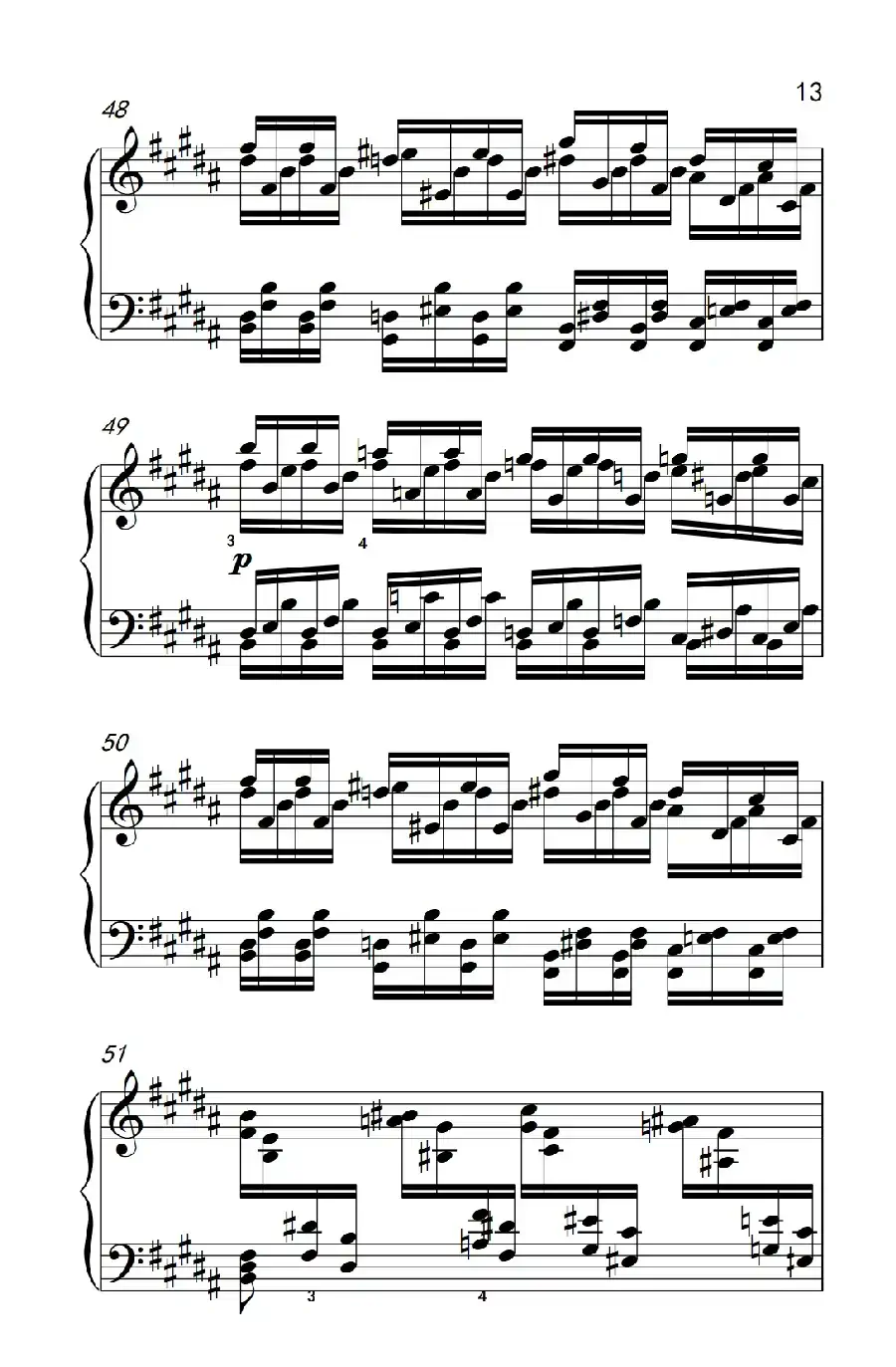 莫什科夫斯基 钢琴练习曲（第十五首）