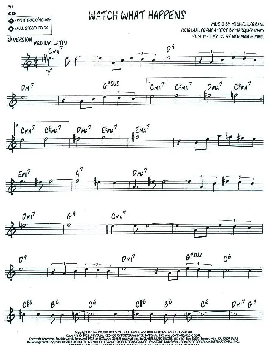 Watch What Happens（爵士钢琴曲）