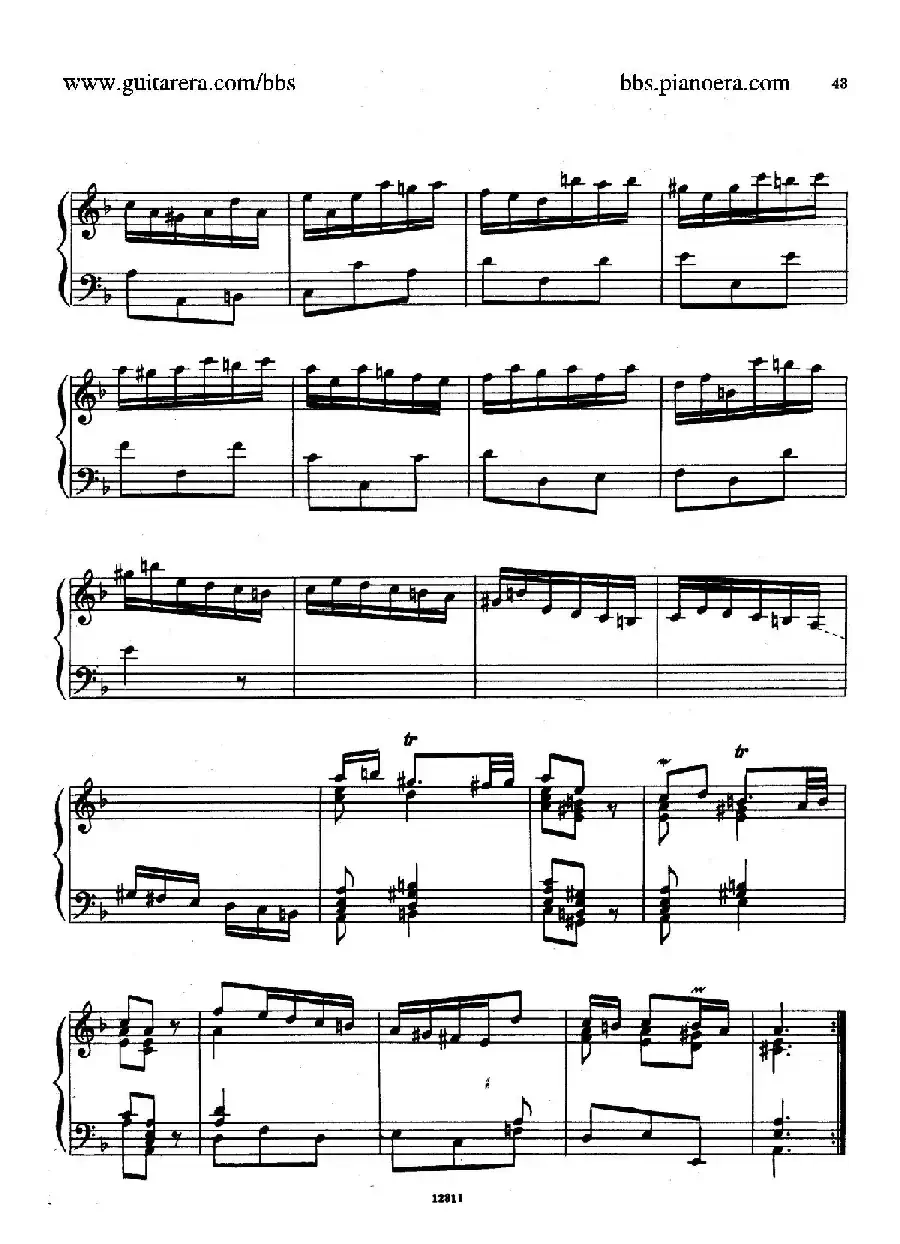 Suite No.3 in d Minor HWV 428（d小调第三组曲）