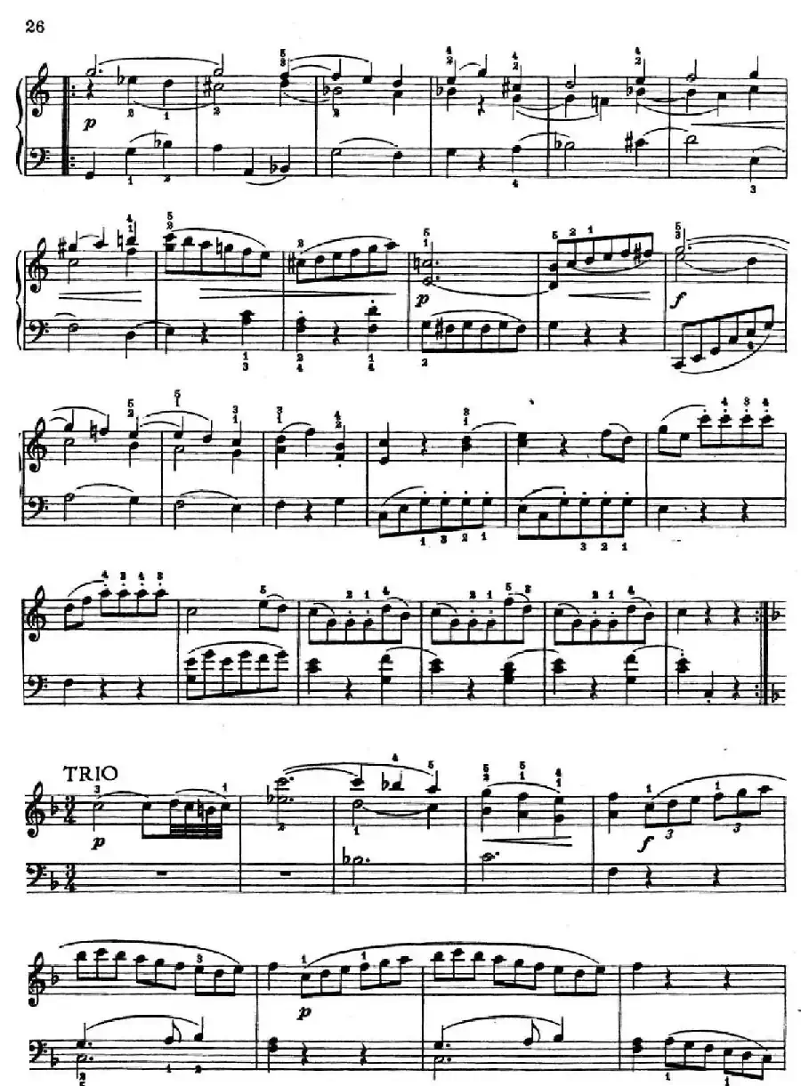 6 Viennese Sonatinas K.439b（6首维也纳小奏鸣曲·Ⅴ）