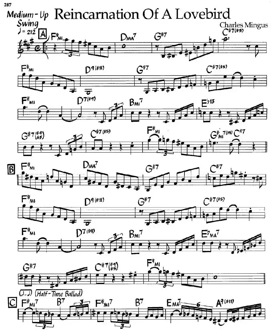 Reincarnation of a Lovebird（爵士钢琴曲）