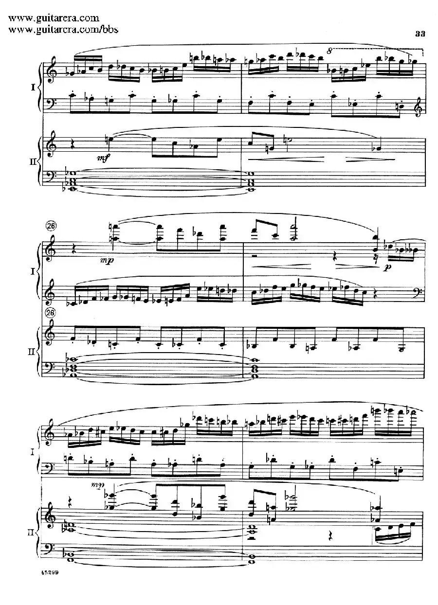 Piano Concerto Op.38（钢琴协奏曲·双钢琴·第一乐章）