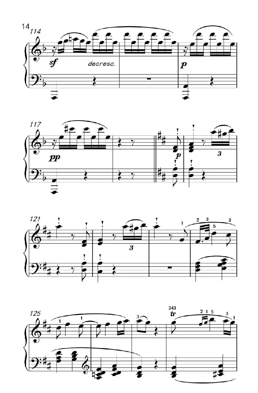 奏鸣曲 Opus 10 Nr.2 第一乐章（贝多芬奏鸣曲集 2）