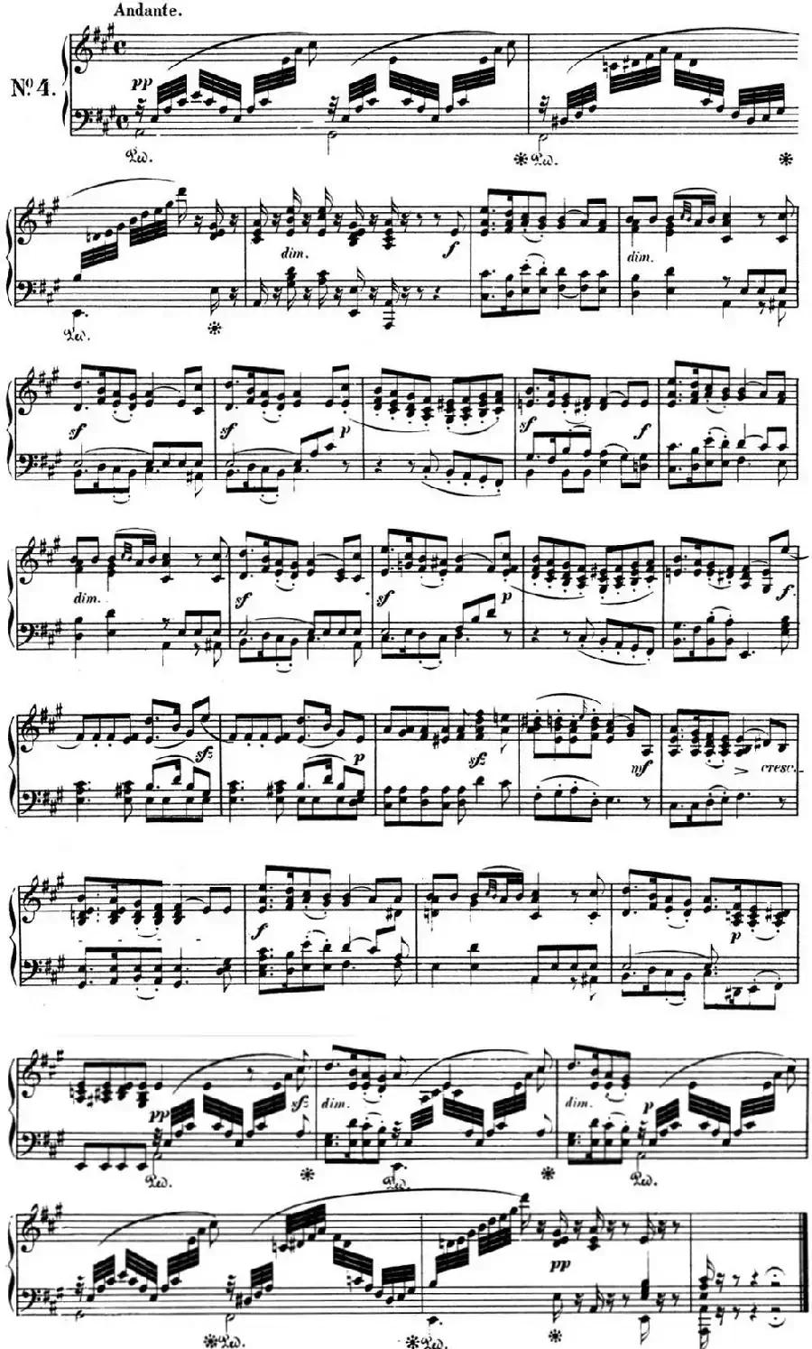 门德尔松无词歌Op.38（NO.4）