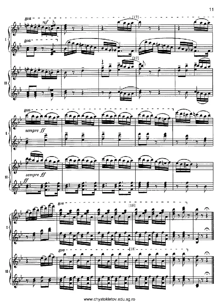 Nutcracker Op.71 芭蕾舞剧《胡桃夹子》（改编双钢琴版·第一部分）