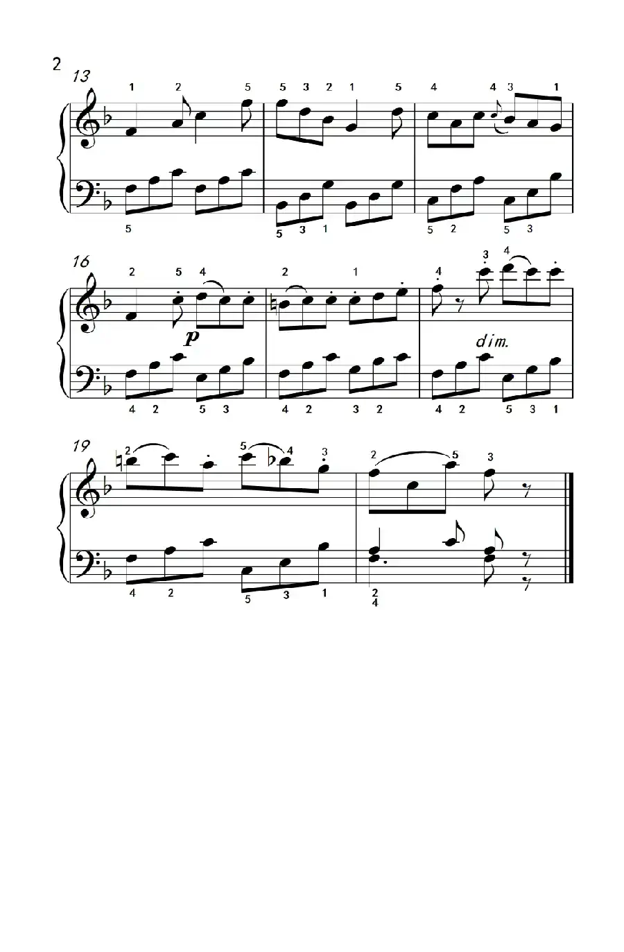 渴望春天（老年大学 钢琴教程 2）