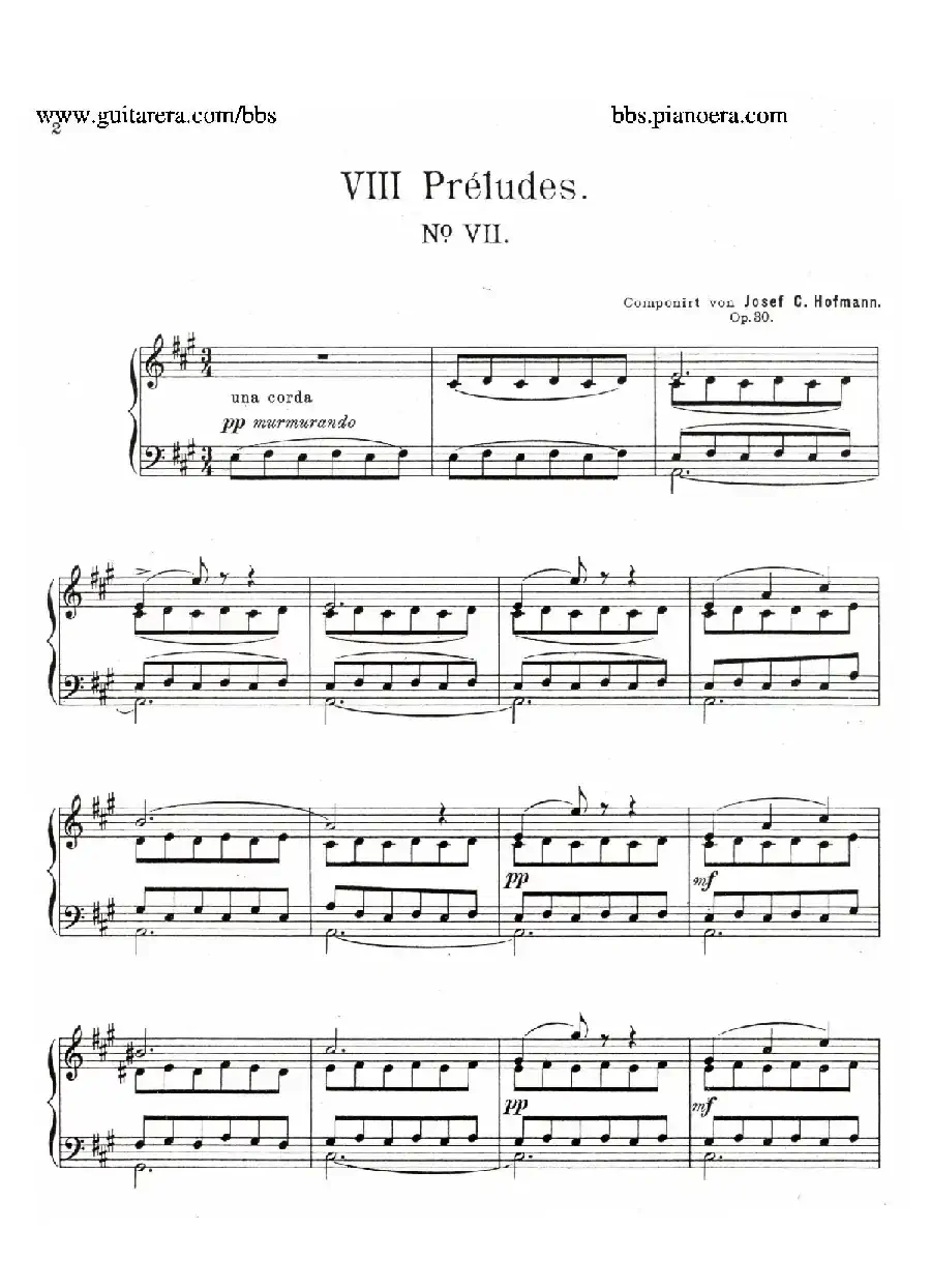 Eight Preludes Op.30（8首前奏曲 7. A大调）