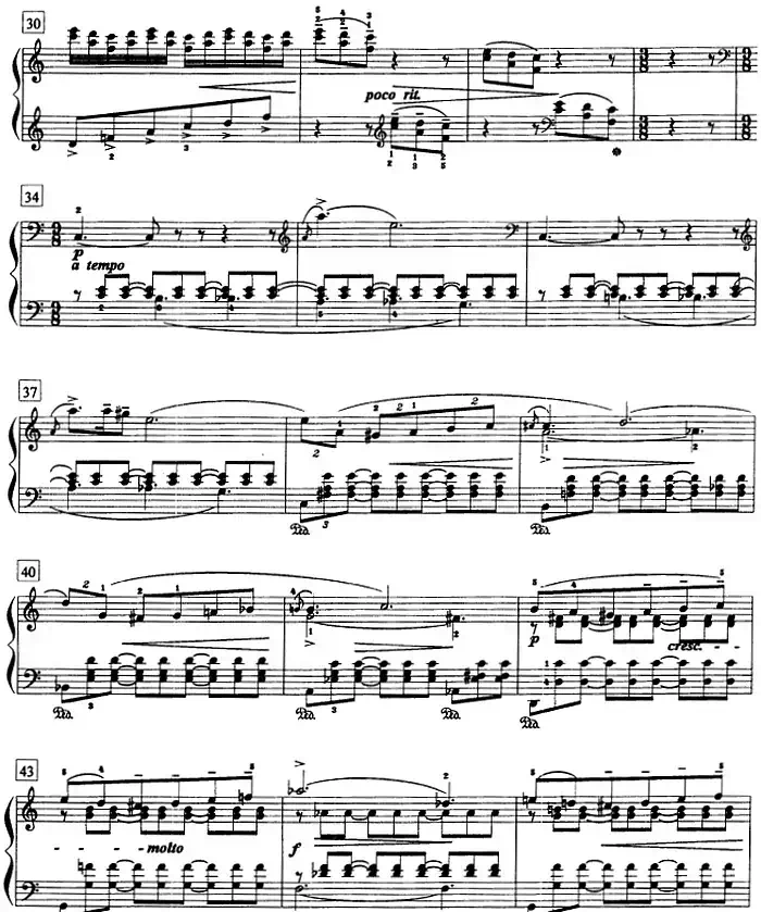 钢琴教程第八级 中外乐曲（夜曲 Op.54 No.4）